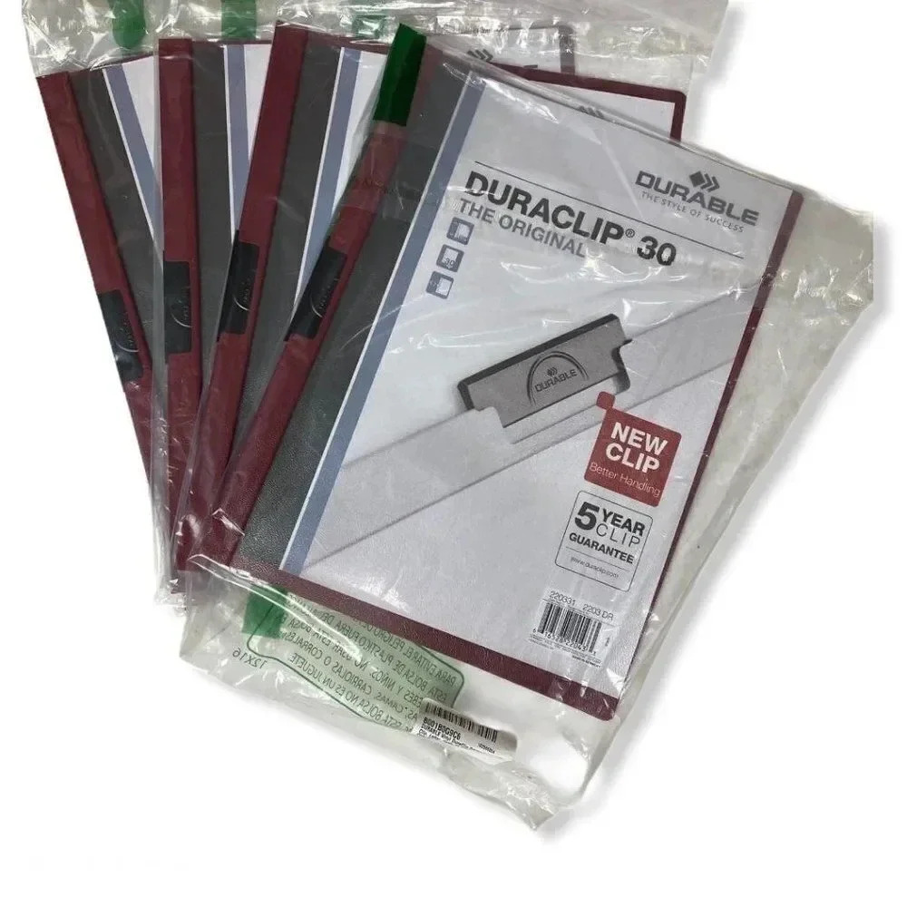 Vinyl DuraClip Report Cover, set of 4